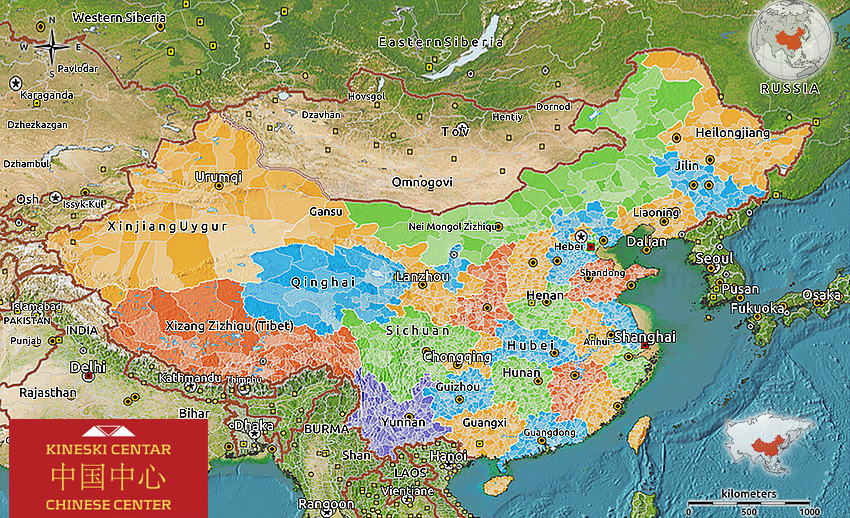 kina mapa Opšti podaci o Kini 关于中国概况   Chinese Center kina mapa